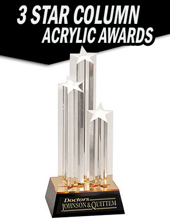 Star Column with Acrylic Plaque Star Awards